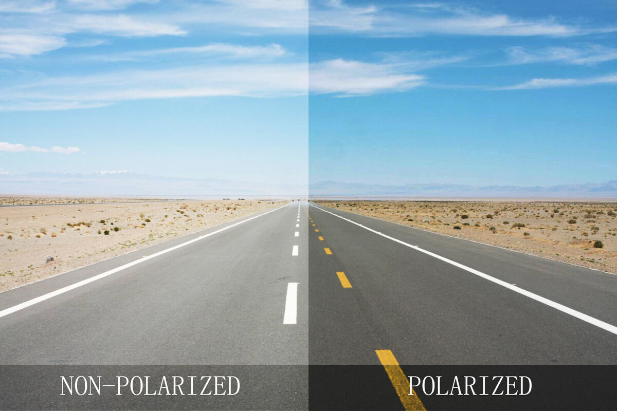 Polarized lenses are a type of treated lenses designed to reduce glare and eye strain, improving vision and eye safety outdoors. Polarized glasses are chemically treated to block some light from passing through the lenses, reducing the effect of glare when outdoors.